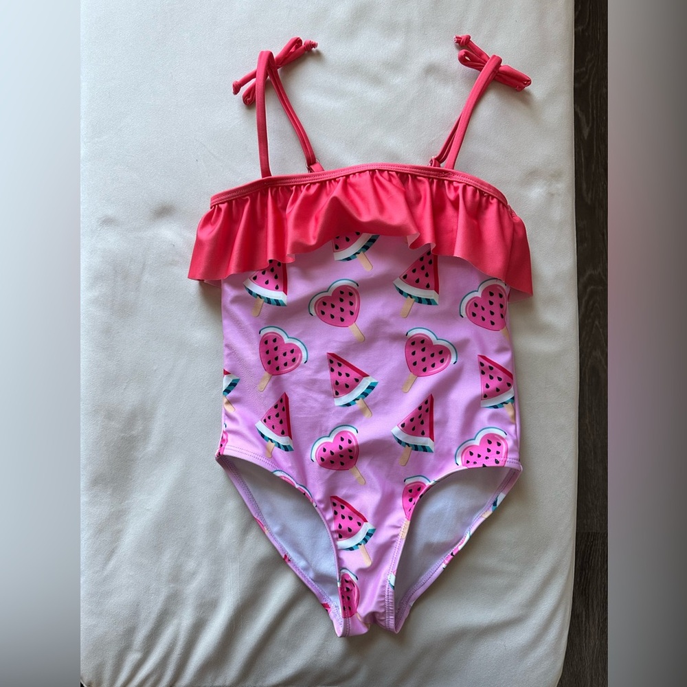 YMI girls watermelon bathing suit